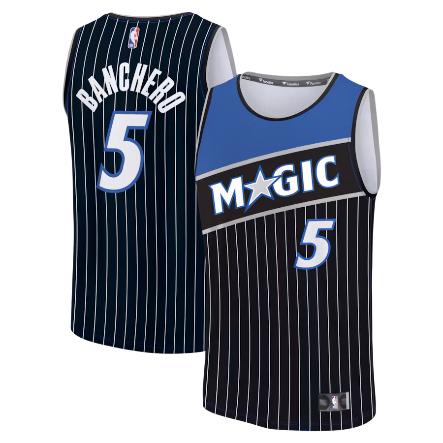 Youth Orlando Magic Paolo Banchero Fanatics Black Fast Break Jersey - Statement Edition - Ujersey