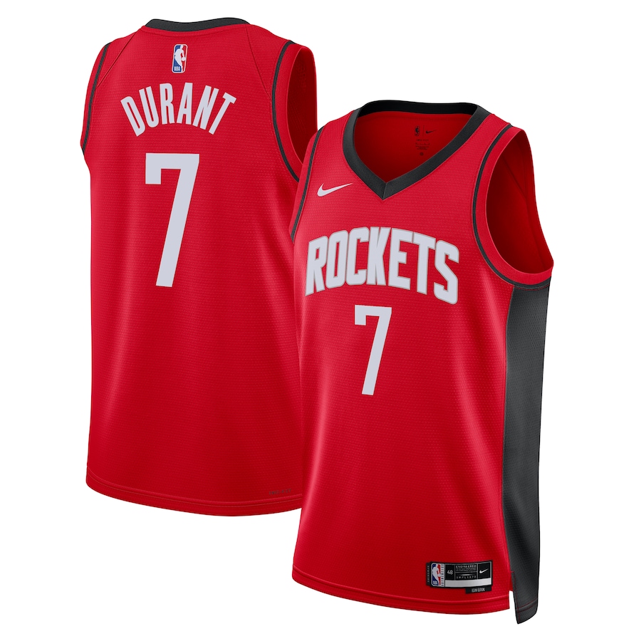 Unisex Houston Rockets Kevin Durant Nike Red Swingman Player Jersey - Icon Edition - Ujersey