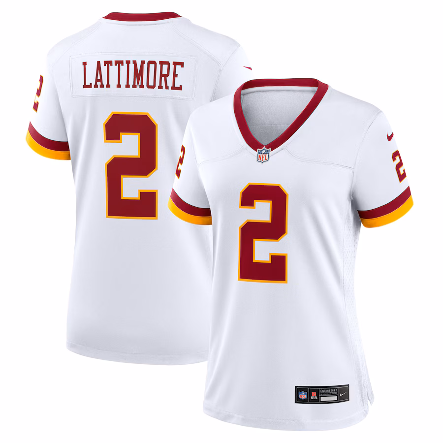 Women's Washington Commanders Marshon Lattimore Nike White Game Super Bowl Era Jersey - Ujersey