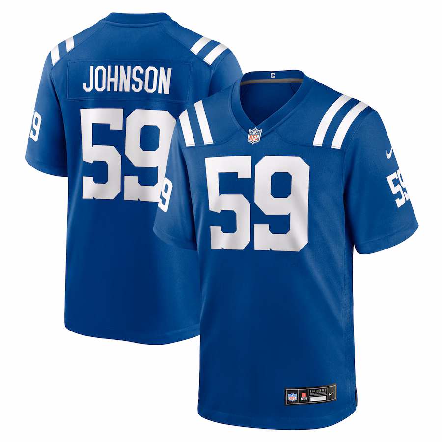 Men's Indianapolis Colts Buddy Johnson Nike Royal Team Game Jersey - Ujersey