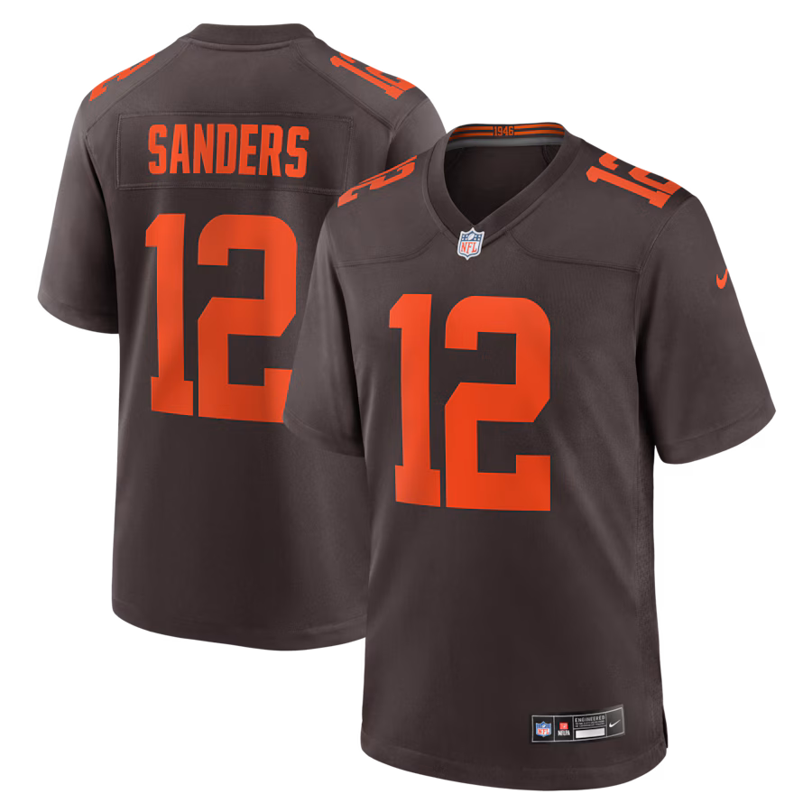 Men's Cleveland Browns Shedeur Sanders Nike Brown Alpha Dawg Game Jersey - Ujersey