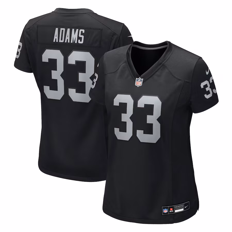 Women's Las Vegas Raiders Jamal Adams Nike Black Team Game Jersey - Ujersey