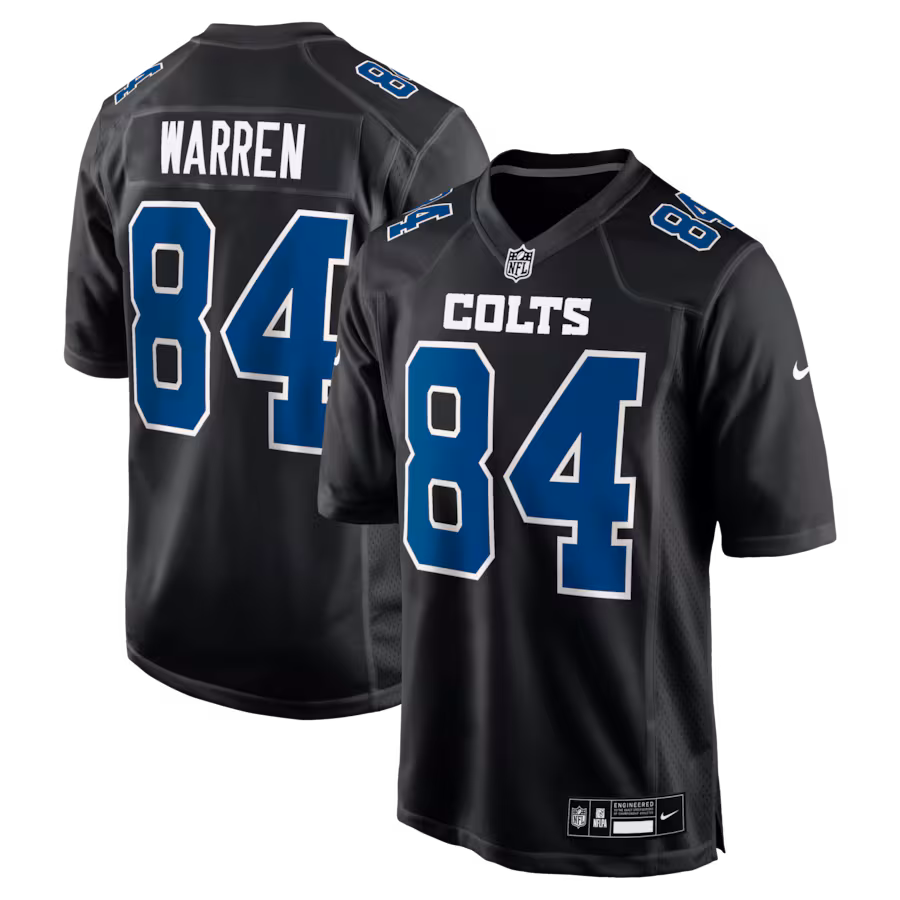 Men's Indianapolis Colts Tyler Warren Nike Black Fashion Game Jersey - Ujersey