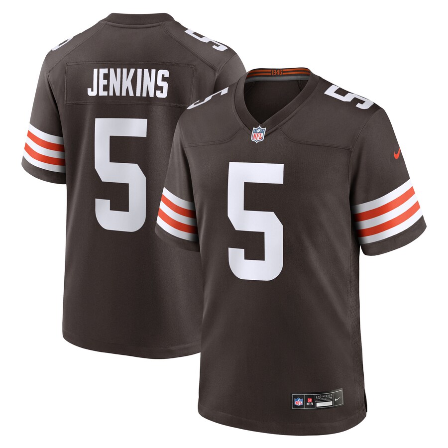 Men's Cleveland Browns Rayshawn Jenkins Nike Brown Team Game Jersey - Ujersey