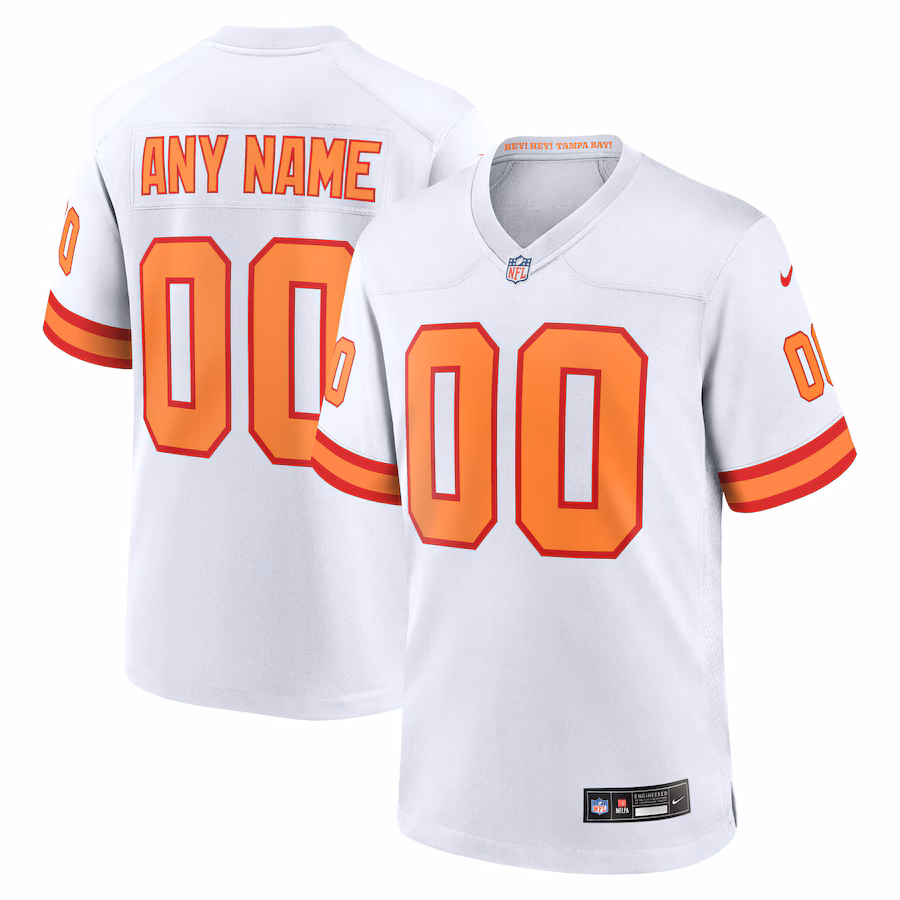 Youth '76 Tampa Bay Buccaneers Nike White 50th Season Custom Game Jersey - Ujersey