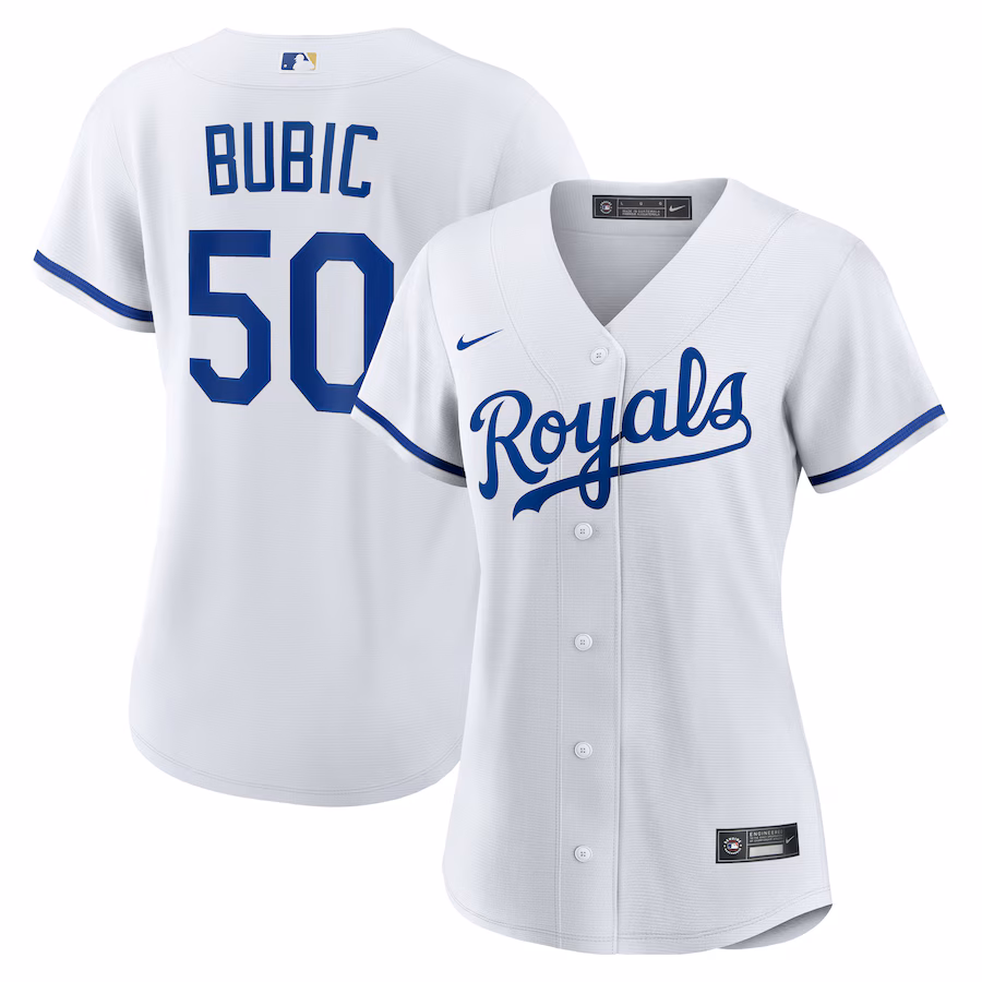 Women's Kansas City Royals Kris Bubic Nike White Home Replica Jersey - Ujersey