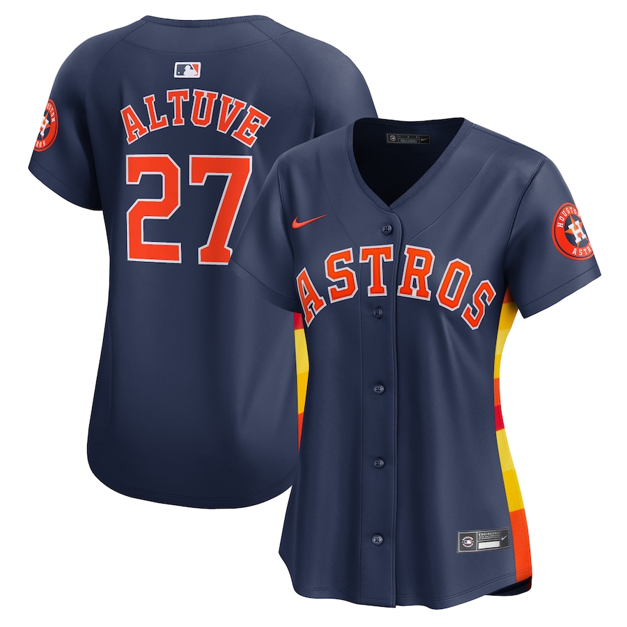 Women's Houston Astros Jose Altuve Nike Navy Alternate Limited Player Jersey - Ujersey