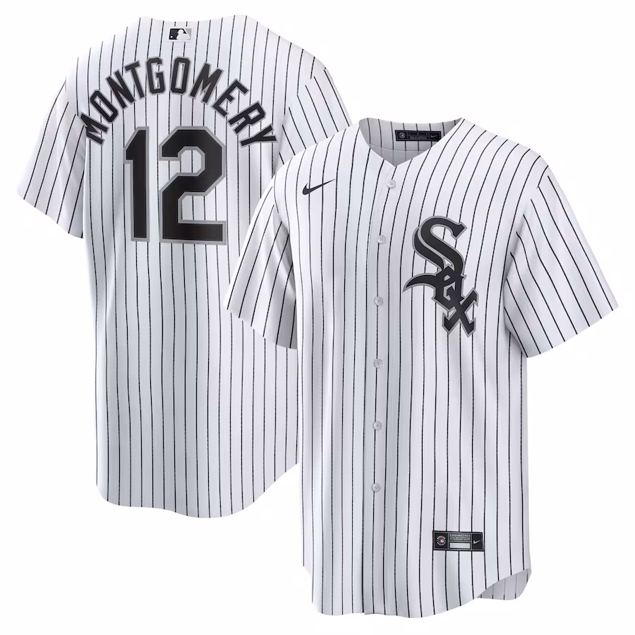 Men's Chicago White Sox Colson Montgomery Nike White Home Replica Jersey - Ujersey