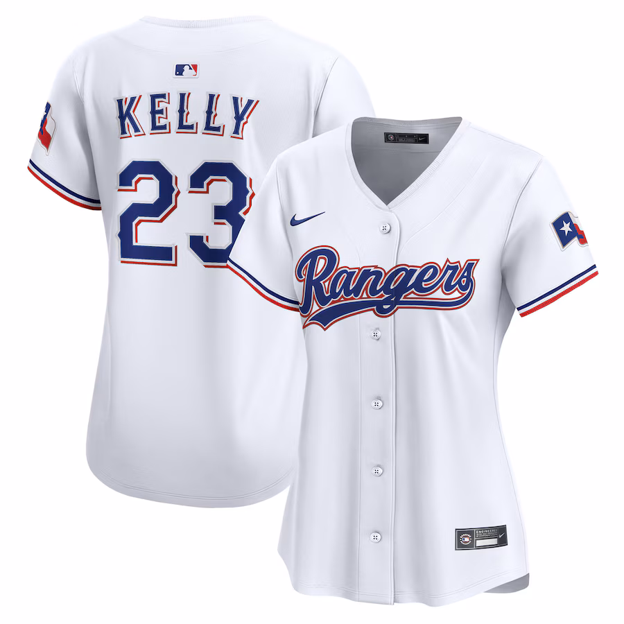 Women's Texas Rangers Merrill Kelly Nike White Home Limited Player Jersey - Ujersey