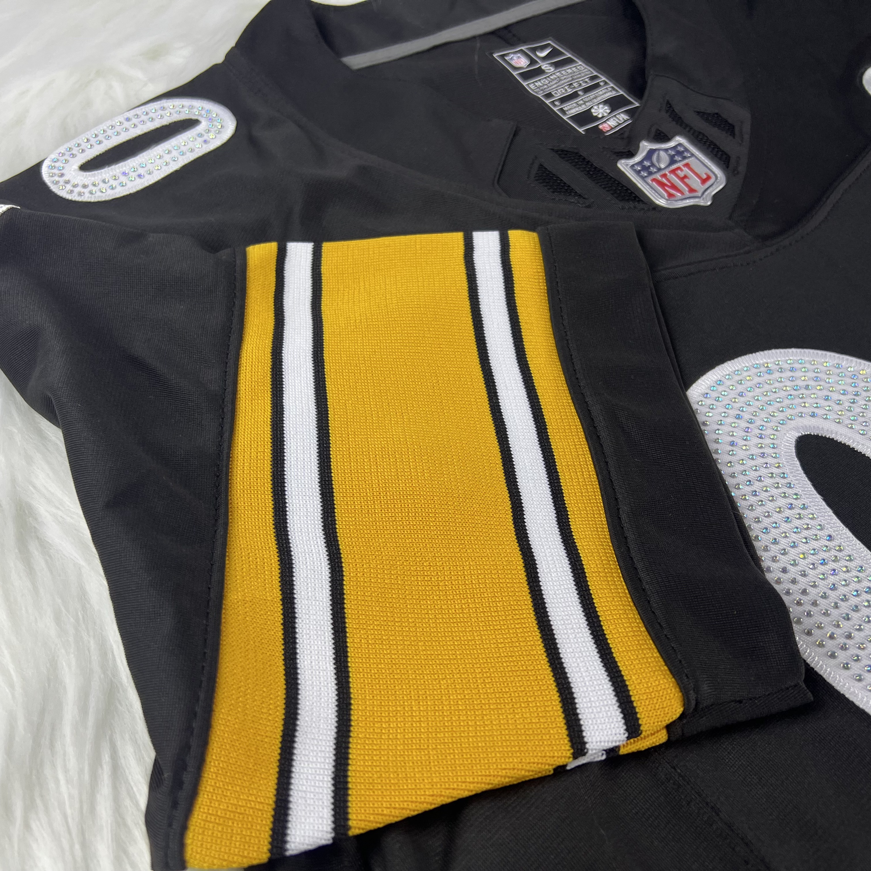 [Diamond-Studded Collector's Edition] T.J. Watt Pittsburgh Steelers Nike Vapor F.U.S.E. Limited Jersey - Black - Ujersey