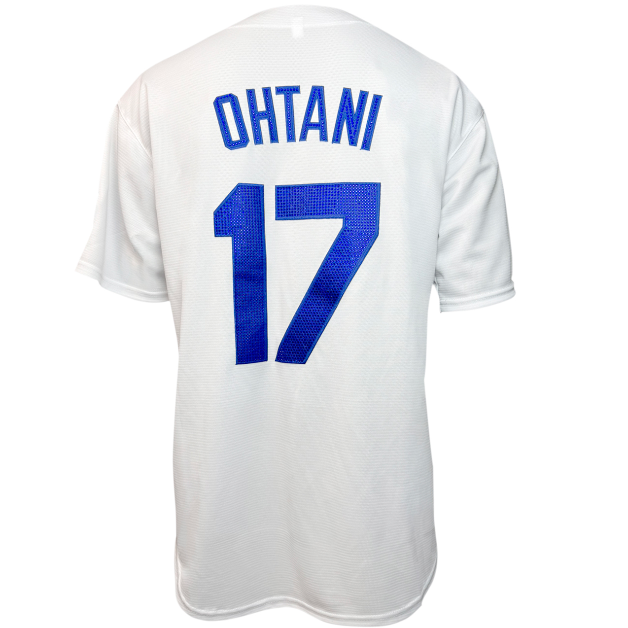 [Diamond-Studded Collector's Edition,logo-free] Shohei Ohtani Los Angeles Dodgers Home Limited Edition Player Jersey - White - Ujersey