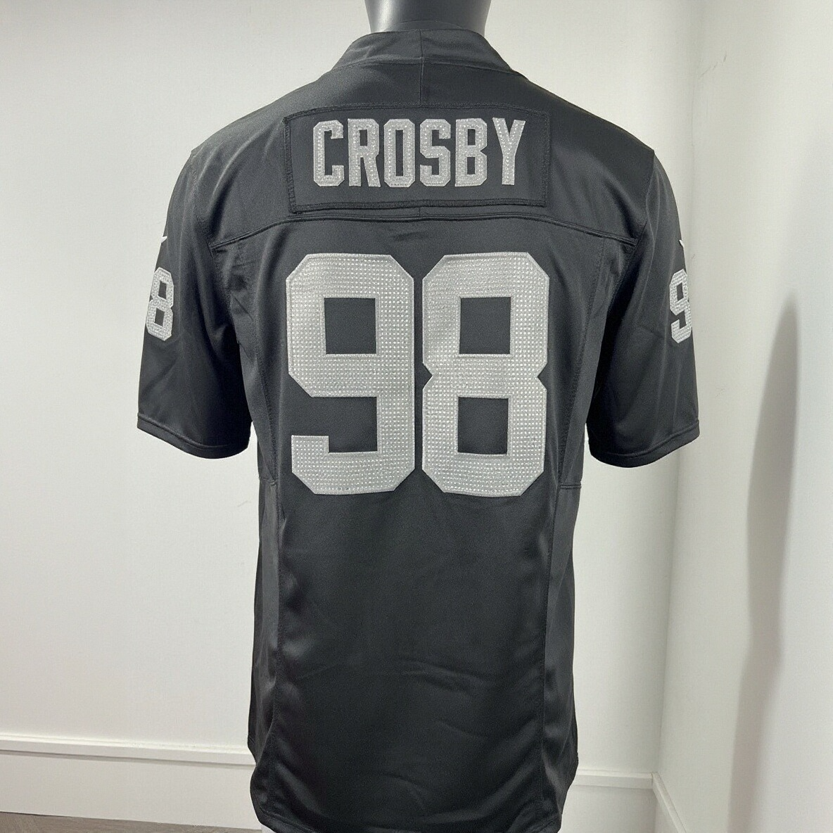 [Diamond-Studded Collector's Edition] Maxx Crosby Las Vegas Raiders Vapor F.U.S.E. Limited Jersey - Black - Ujersey