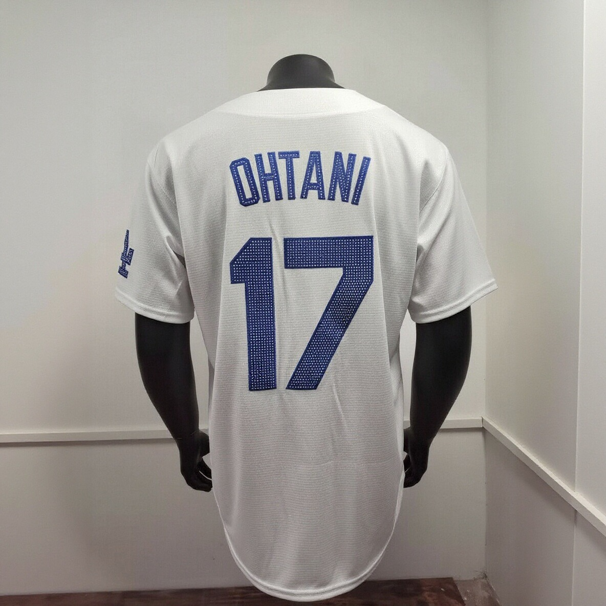 [Diamond-Studded Collector's Edition,logo-free] Shohei Ohtani Los Angeles Dodgers Home Limited Edition Player Jersey - White - Ujersey
