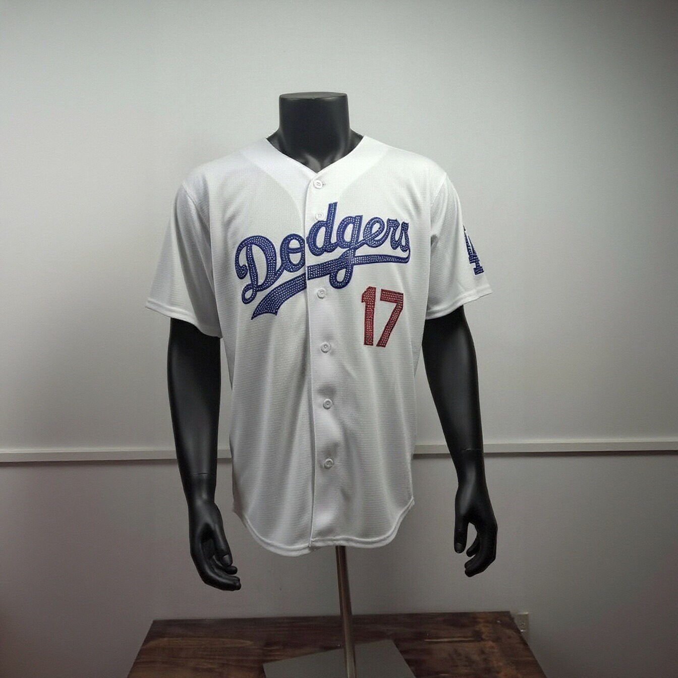 [Diamond-Studded Collector's Edition,logo-free] Shohei Ohtani Los Angeles Dodgers Home Limited Edition Player Jersey - White - Ujersey
