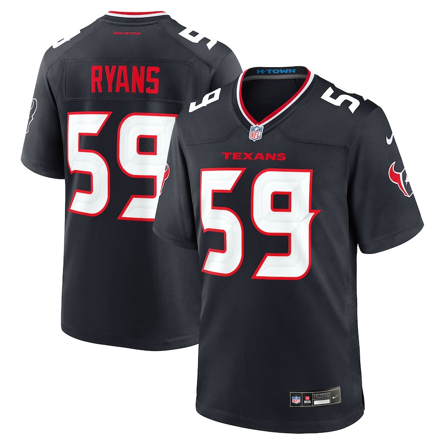 Men's Houston Texans DeMeco Ryans Nike Navy Team Retired Game Jersey - Ujersey