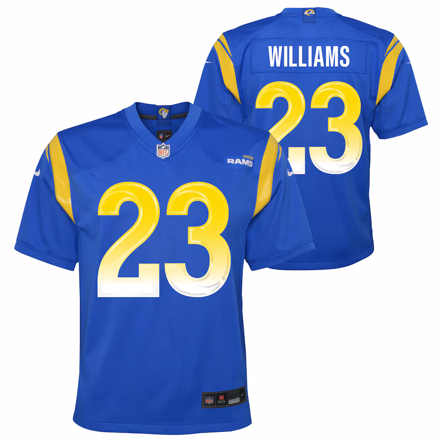 Youth Los Angeles Rams Kyren Williams Nike Royal Team Game Jersey - Ujersey