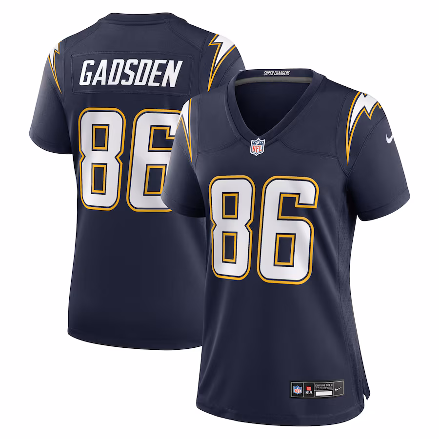 Women's Los Angeles Chargers Oronde Gadsden Nike Navy Alternate 2 Super Chargers Game Jersey - Ujersey