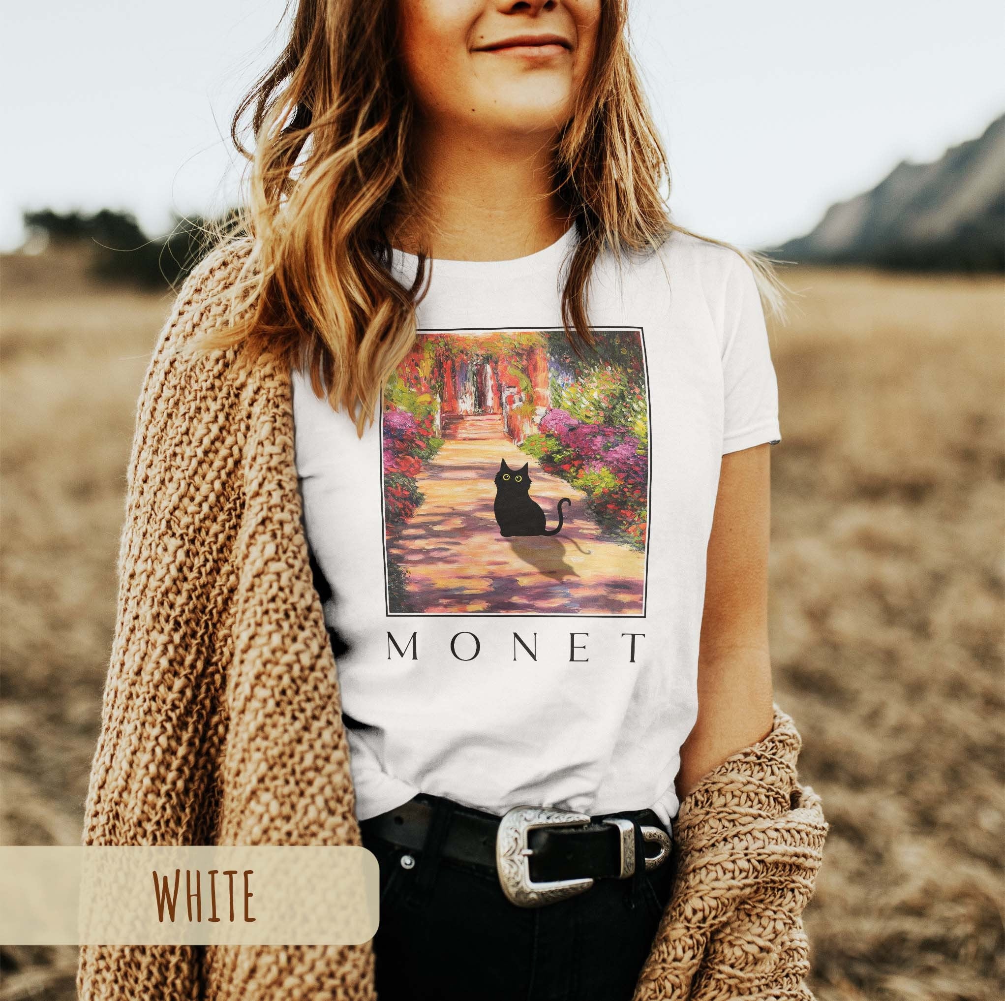 Monet Garden Cat T-Shirt
