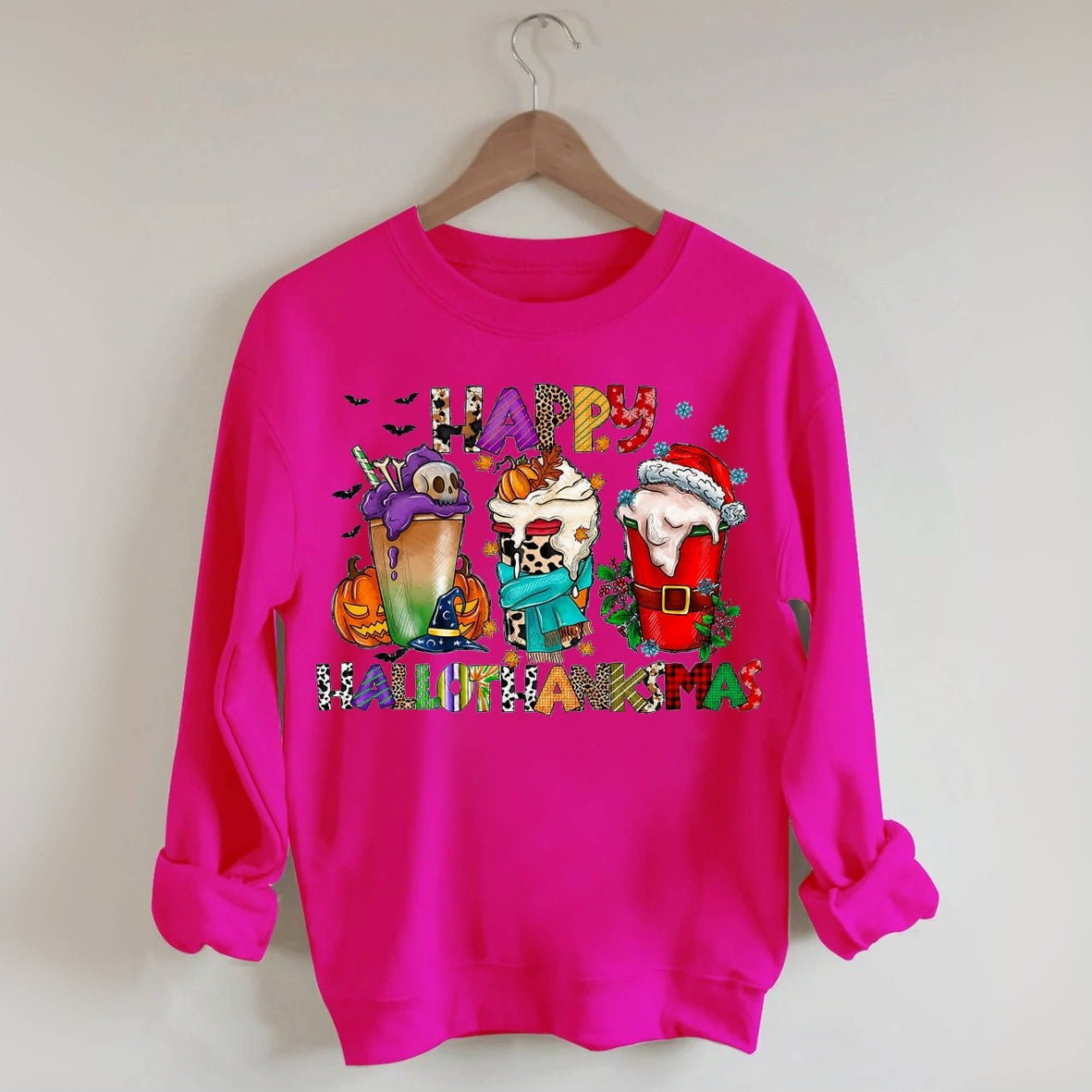 Happy Hallothanksmas Casual Sweatshirt