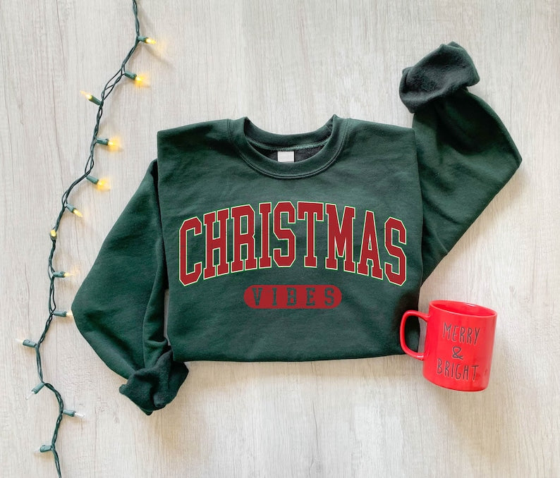 Retro Christmas Vibes Sweatshirt