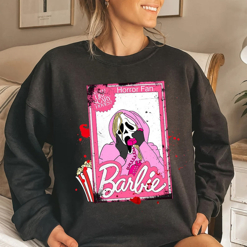Horror Barbie Graphic Sweatshirt