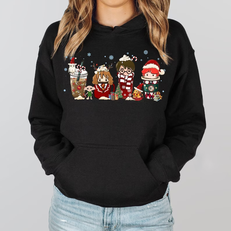Harry Potter Christmas Coffee Hoodies