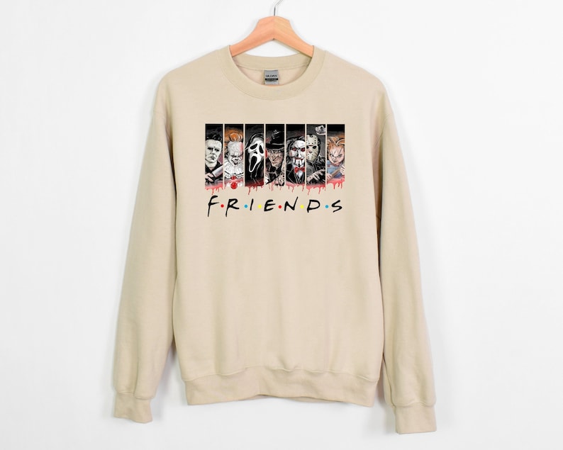 Horror Characters Friends Sweatshirt