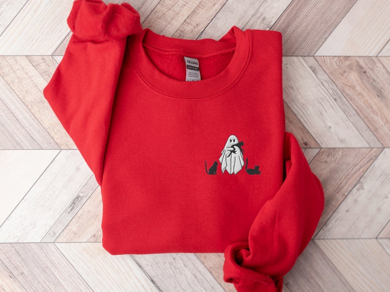 Embroidered Ghost Sweatshirt