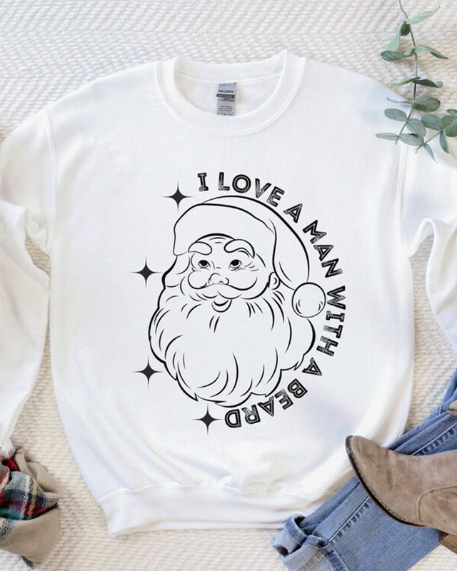 I Love A Man With A Beard Sweatshirt