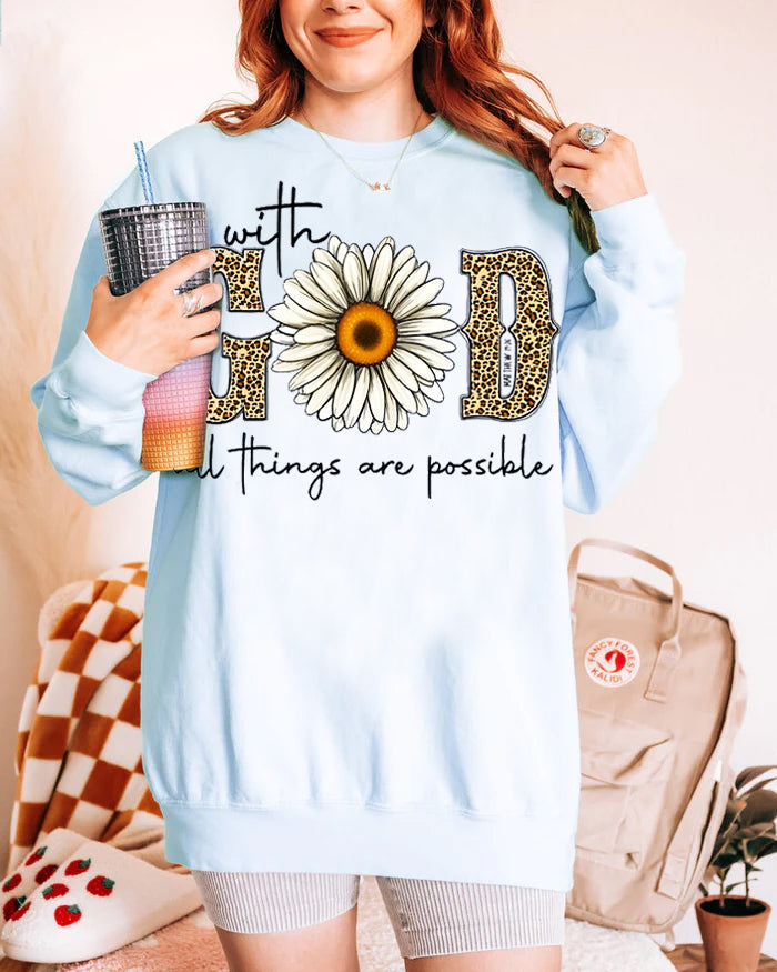 Daisy Design Sweatshirt