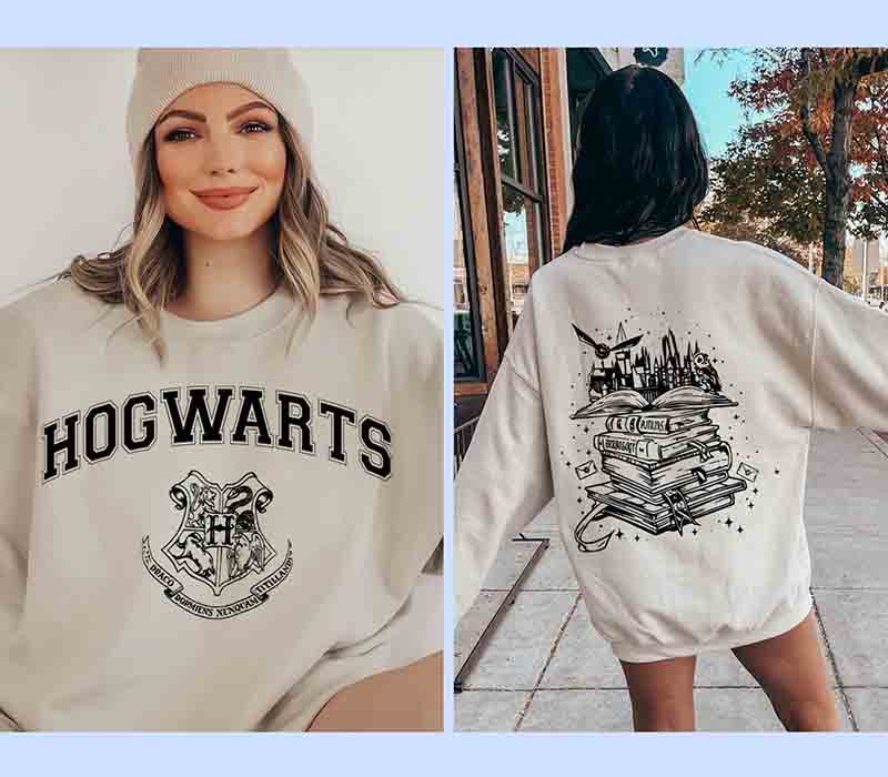 Magical Wizard Castle Book Sweatshirt