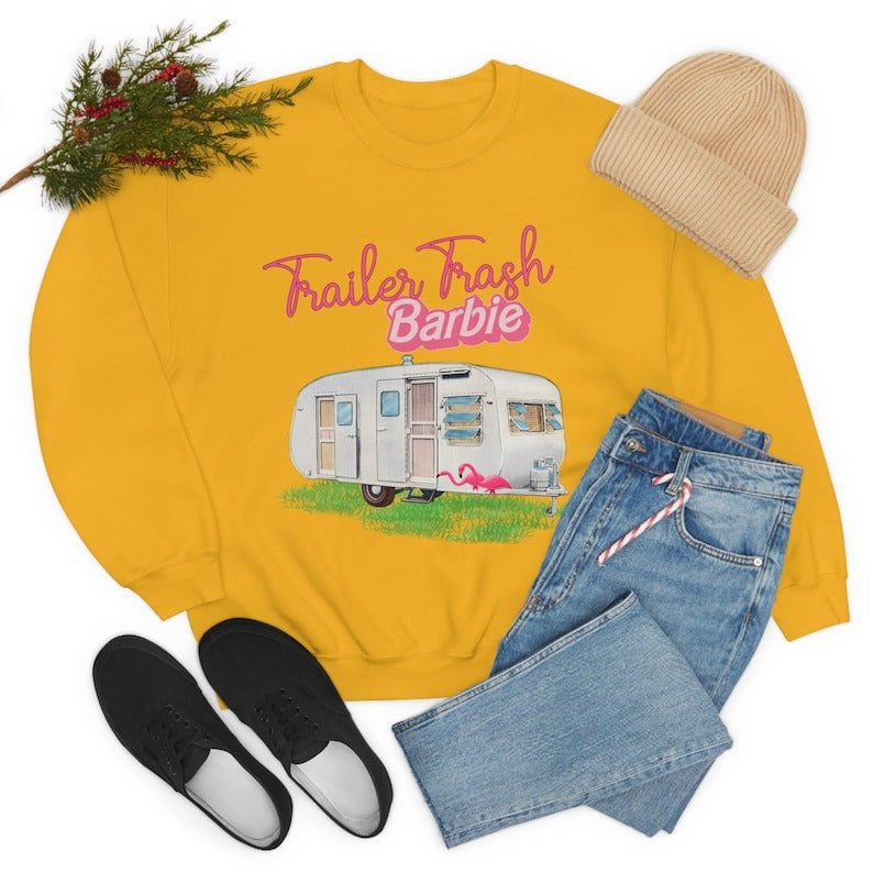 Funny Trailor Trash Barbie Sweatshirt