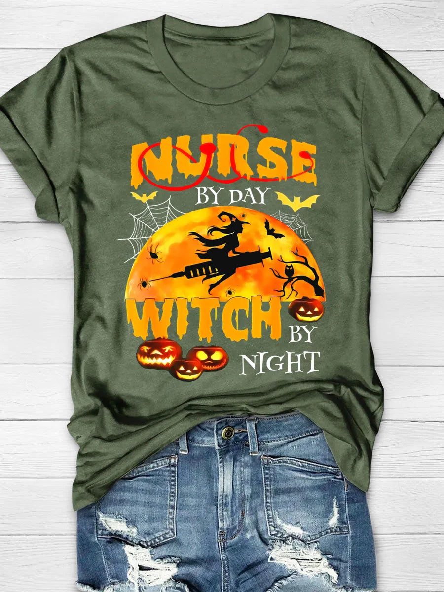 Vaccination Witch Nurse T-Shirt