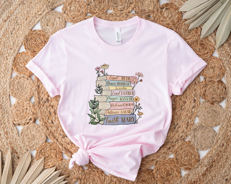 Floral Faith Book Lover T-shirt