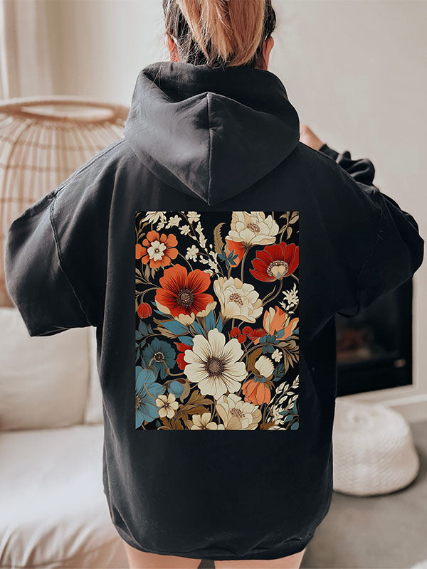 Boho Floral Cottagecore Hoodie
