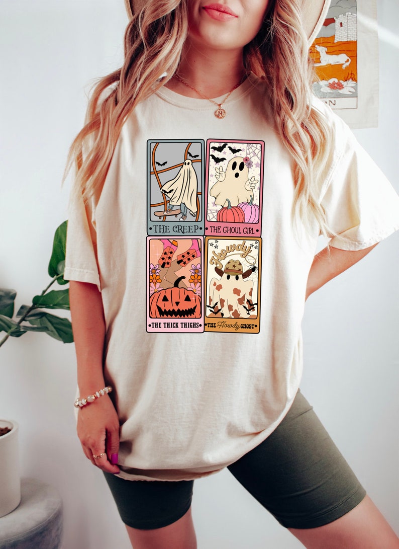 Retro Tarot Card Halloween T-shirt