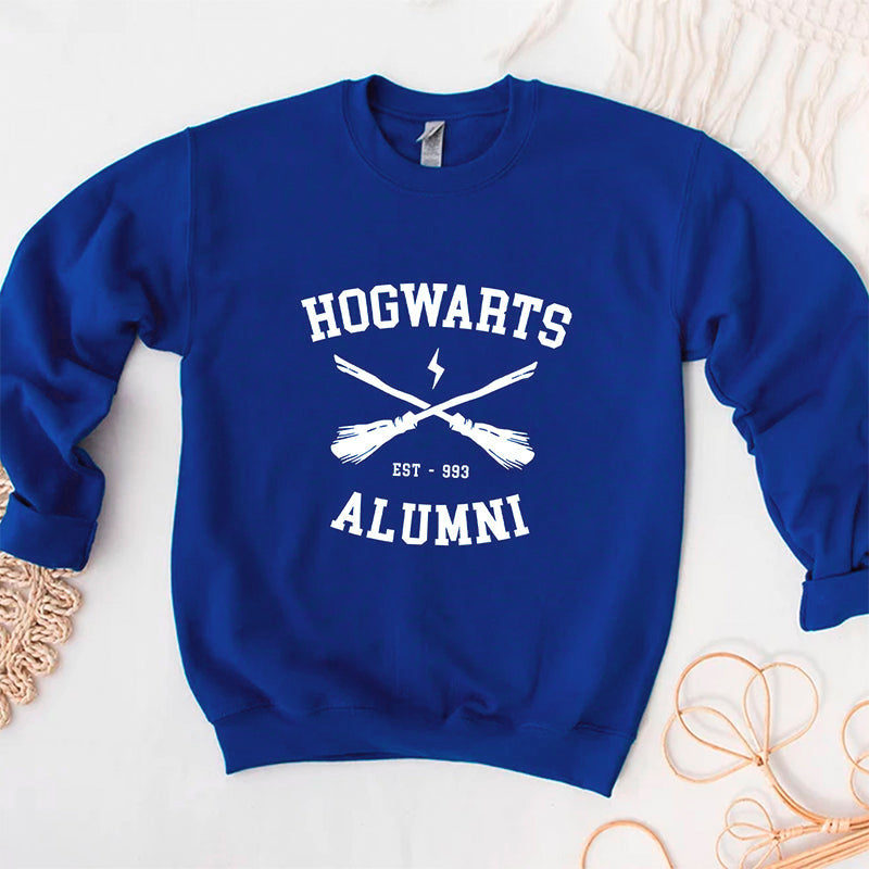 Hogwarts School Alumni Letter Print Sweatshirt