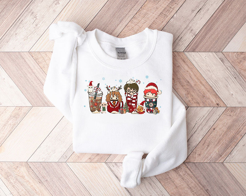 Magic Harry Coffee Latte Christmas Sweatshirt