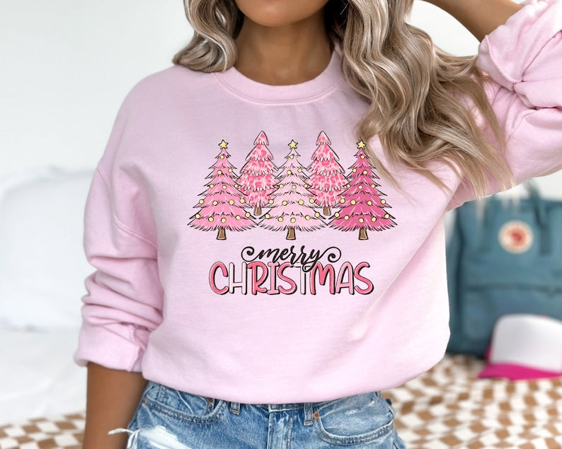 Christmas Tree Casual Crewneck Sweatshirt