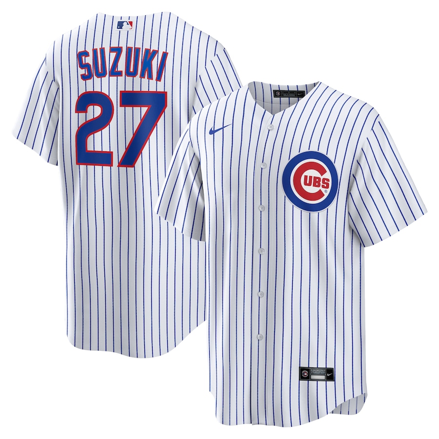 Men's Chicago Cubs Seiya Suzuki Nike White Home Replica Jersey - ujerseystore