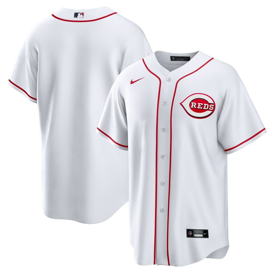 Men's Cincinnati Reds Nike White Home Replica Team Jersey - ujerseystore