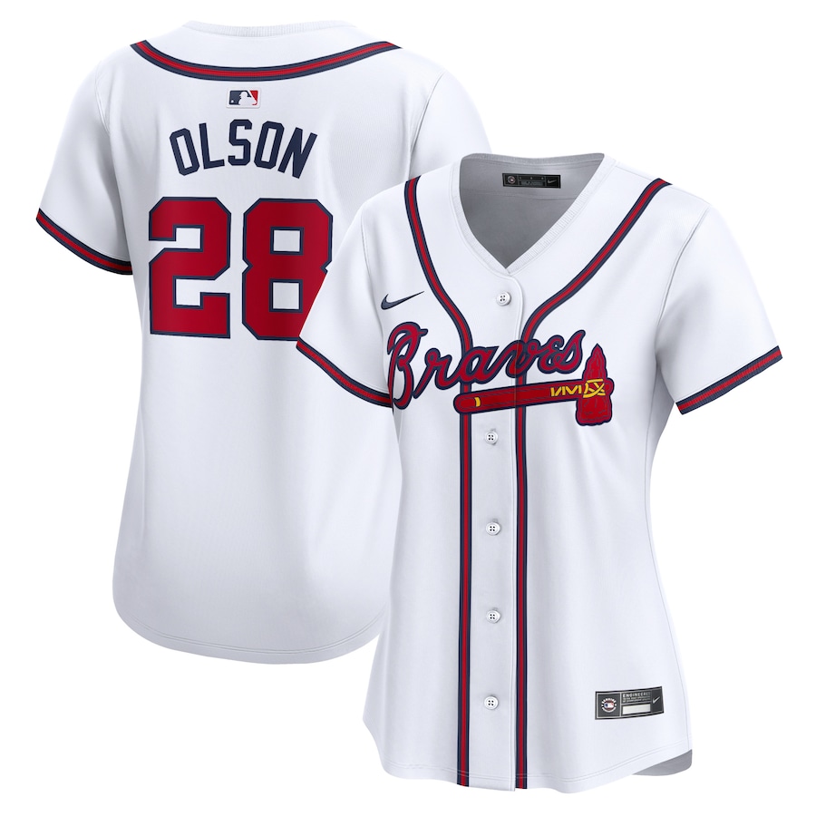 Women's Atlanta Braves Matt Olson Nike White Home Limited Player Jersey - ujerseystore