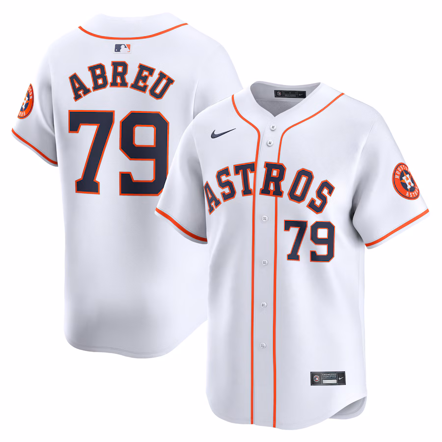 Men's Houston Astros Jose Abreu Nike White Home Limited Player Jersey - ujerseystore
