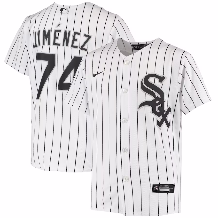 Youth Chicago White Sox Eloy Jimenez Nike White Alternate Replica Player Jersey - ujerseystore