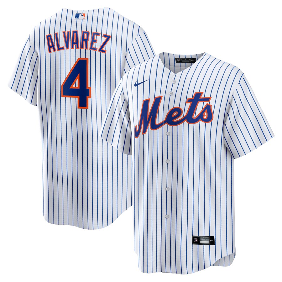 Men's New York Mets Francisco Alvarez Nike White Replica Player Jersey - ujerseystore