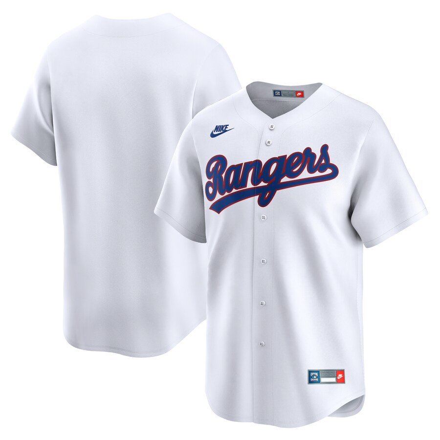 Men's Texas Rangers Nike White Cooperstown Collection Limited Jersey - ujerseystore
