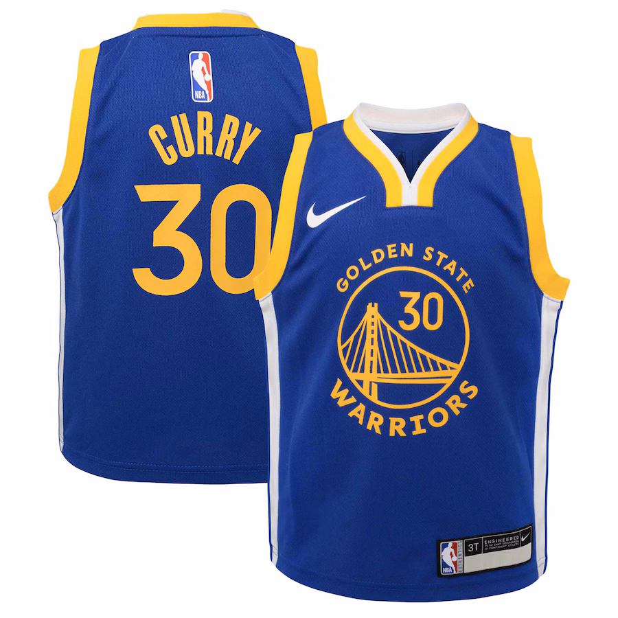 Toddler Golden State Warriors Stephen Curry Nike Royal Swingman Player Jersey - Icon Edition - ujerseystore