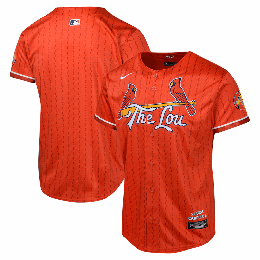 Youth St. Louis Cardinals Nike Red 2024 City Connect Limited Jersey - ujerseystore