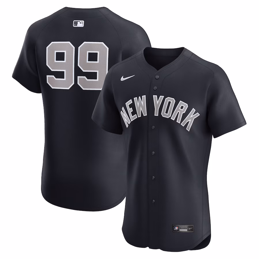 Men's New York Yankees Aaron Judge Nike Navy Alternate 1 Elite Player Jersey - ujerseystore