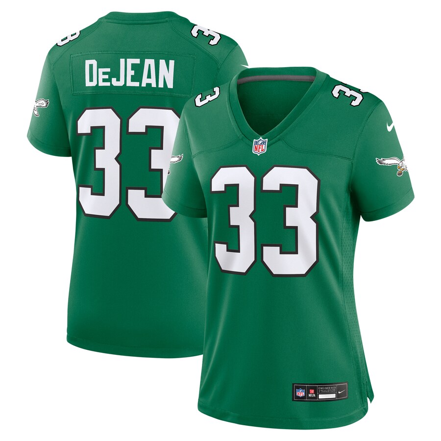 Women's Philadelphia Eagles Cooper DeJean Nike  Kelly Green Alternate Game Jersey - ujerseystore